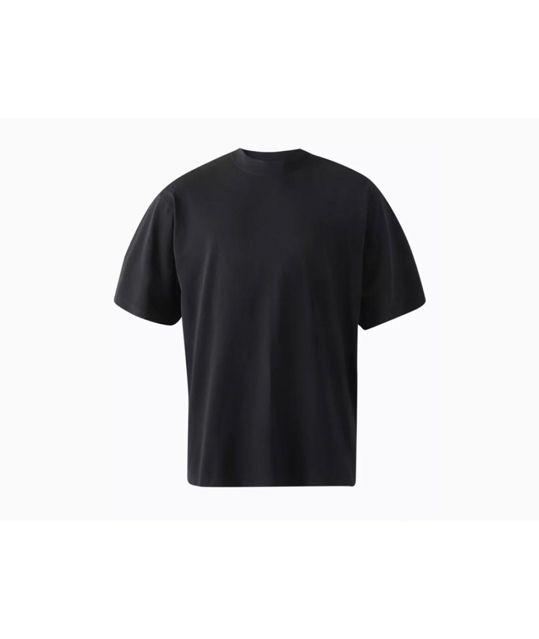 BALENCIAGA Черная хлопковая футболка, фото 9