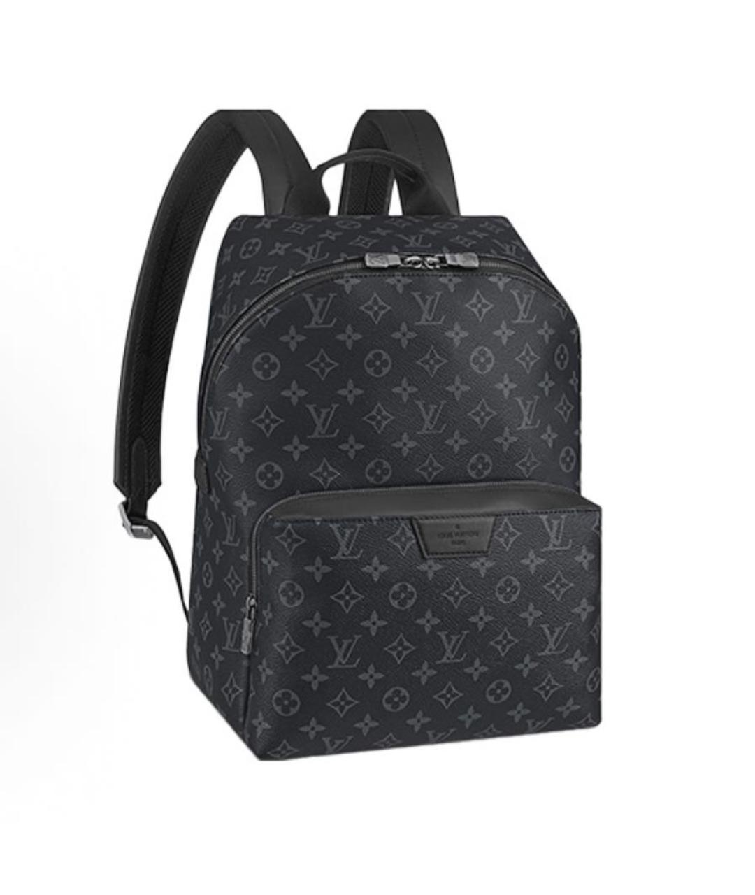 LOUIS VUITTON Черный кожаный рюкзак, фото 5