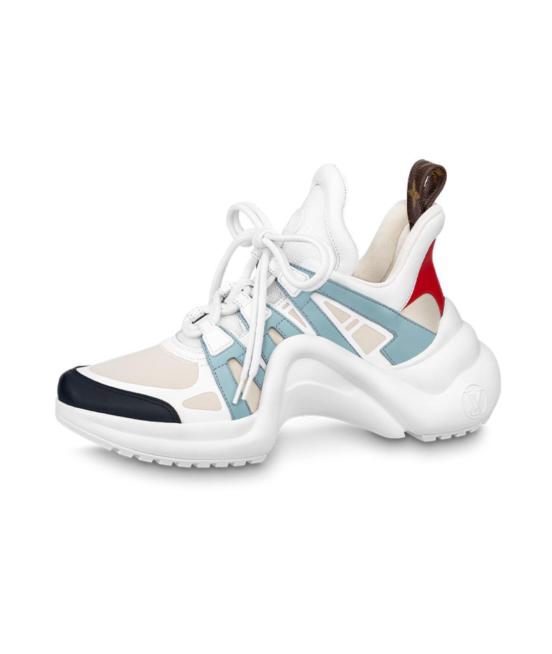 LOUIS VUITTON Белые кроссовки, фото 5