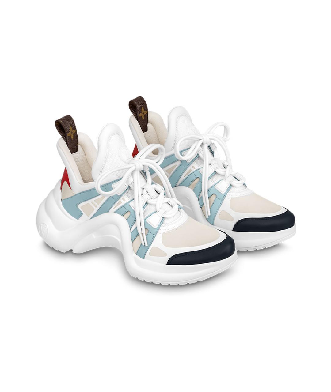 LOUIS VUITTON Белые кроссовки, фото 2