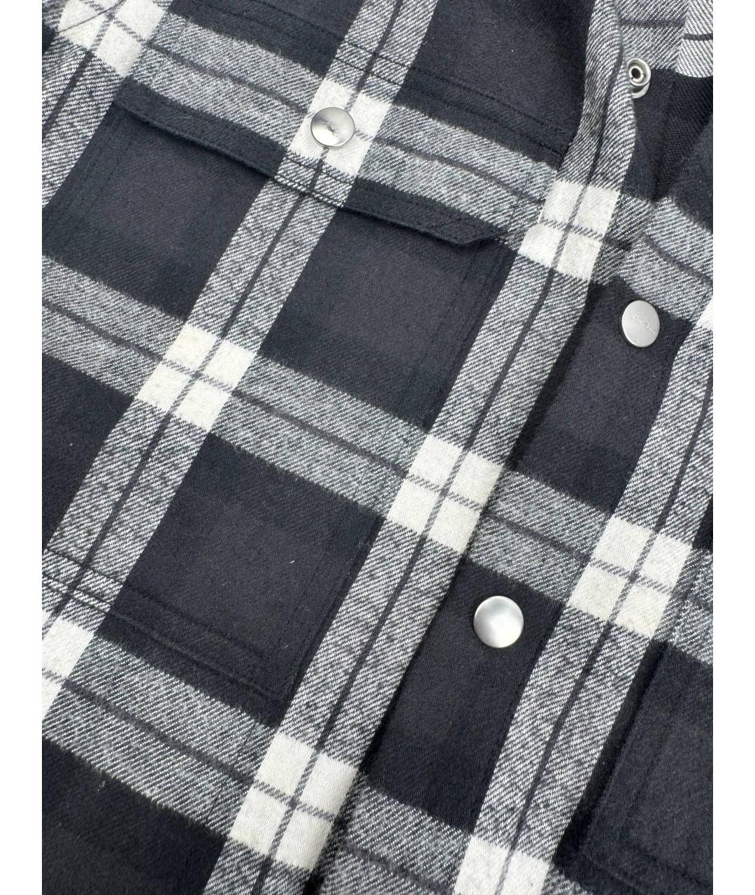 RICK OWENS DRKSHDW Черная хлопковая классическая рубашка, фото 4