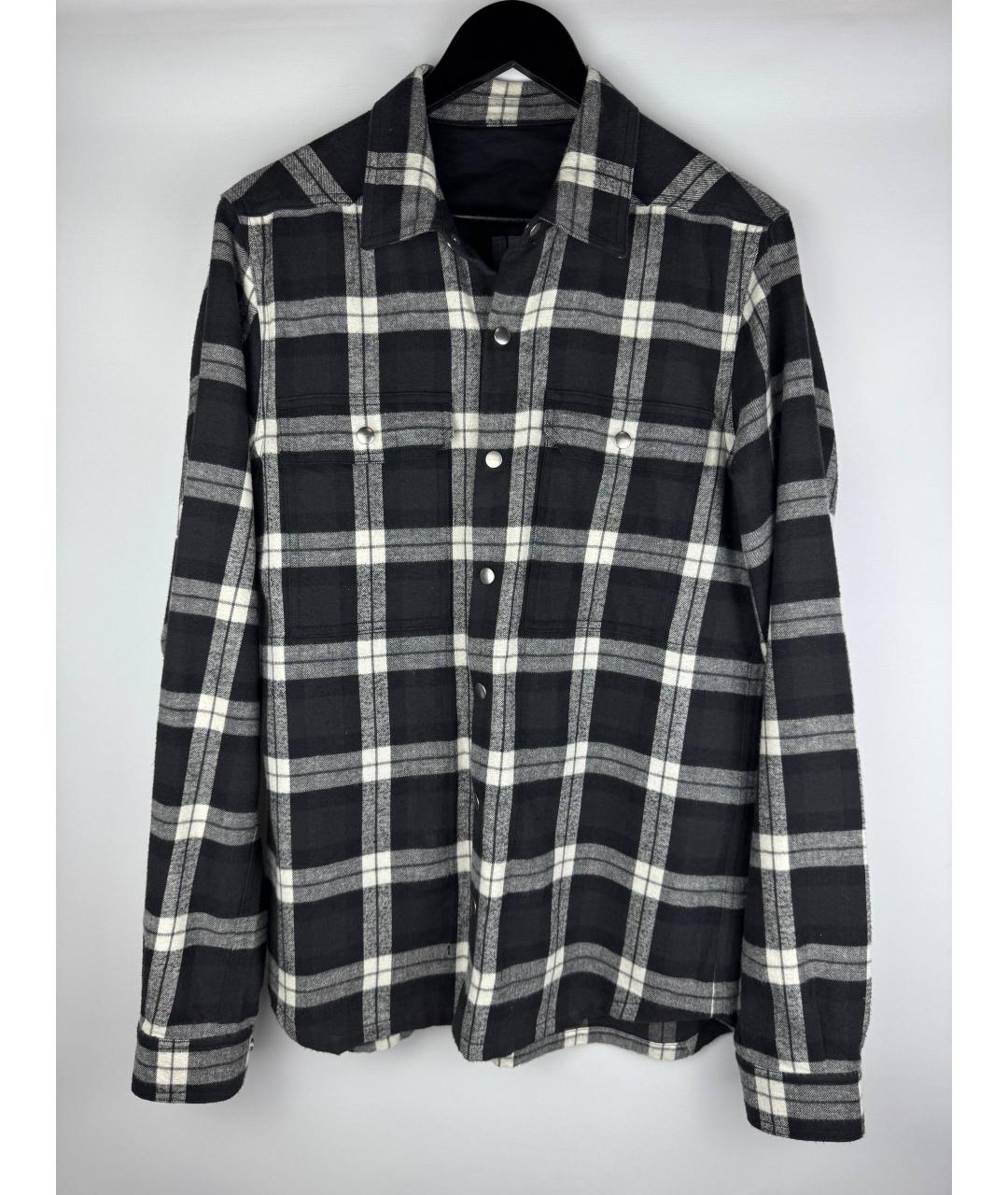 RICK OWENS DRKSHDW Черная хлопковая классическая рубашка, фото 9