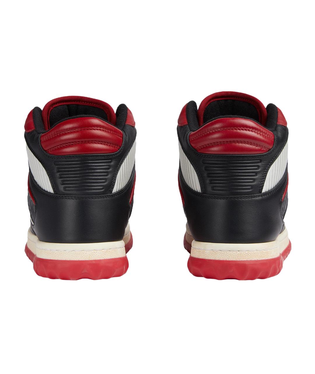 GUCCI Мульти кожаные кеды, фото 4