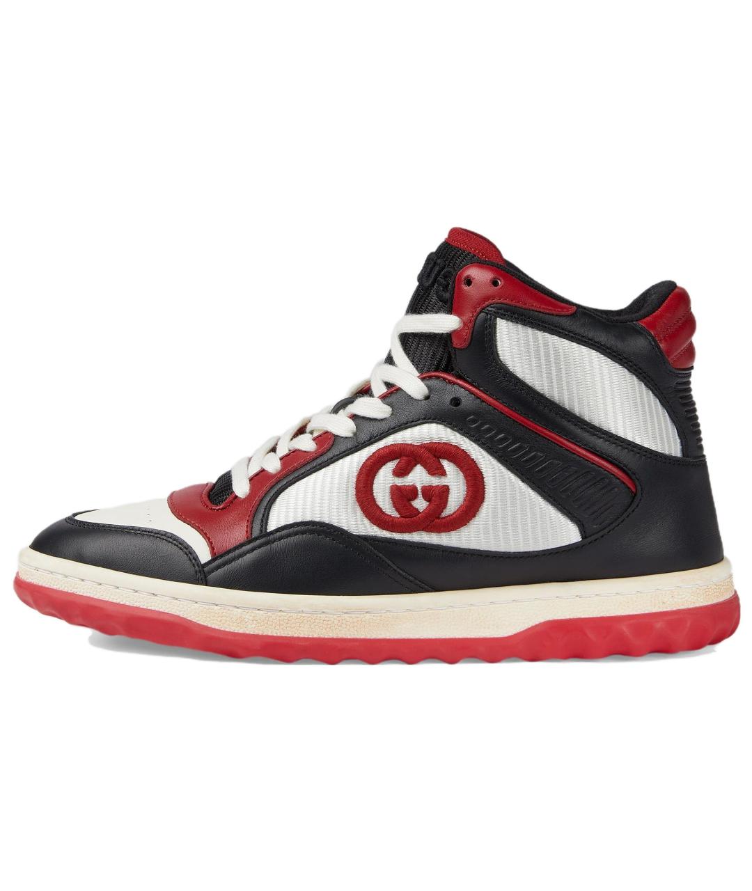 GUCCI Мульти кожаные кеды, фото 6