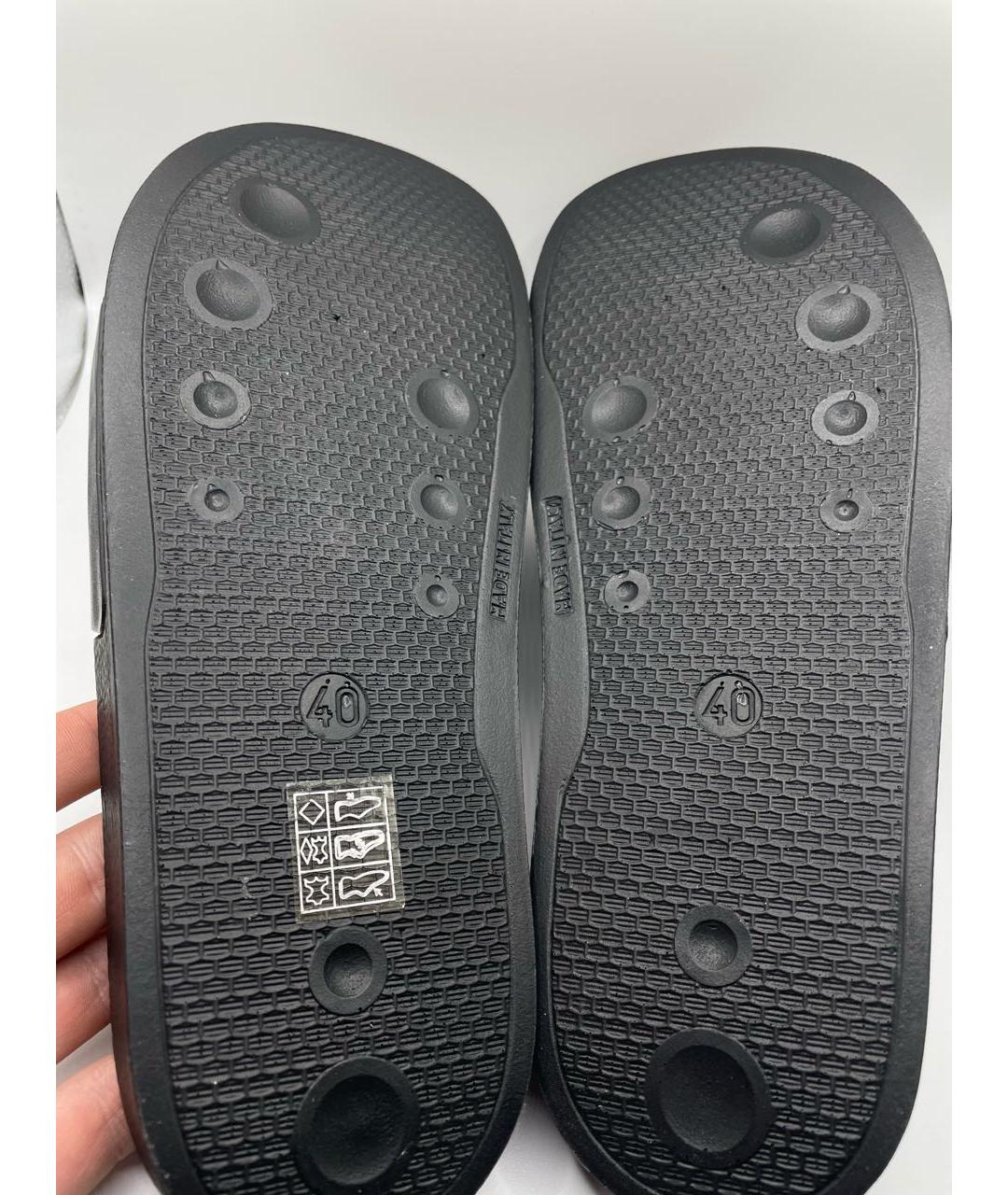 VTMNTS Черные резиновые шлепанцы, фото 3