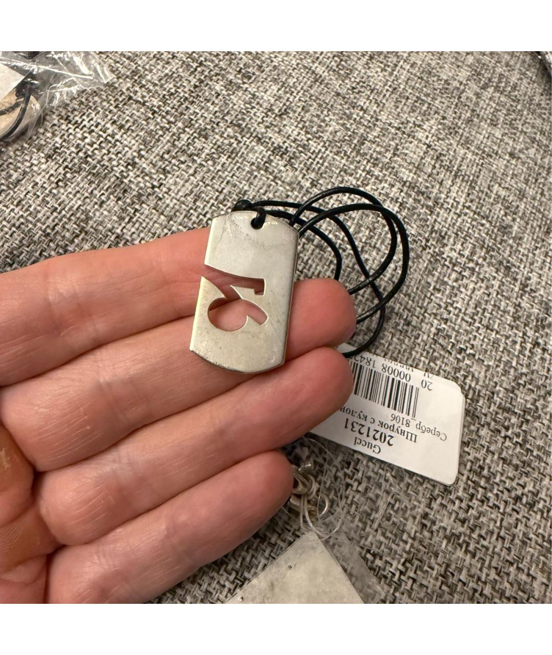 GUCCI Серебрянный серебряный кулон, фото 2