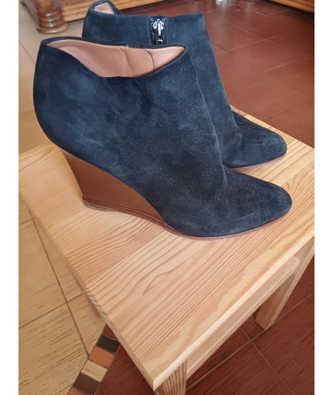 CELINE Черные замшевые ботильоны, фото 7