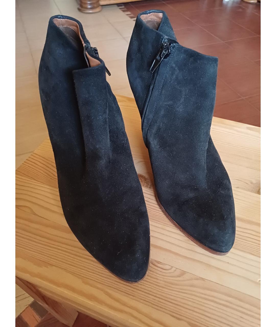CELINE Черные замшевые ботильоны, фото 8