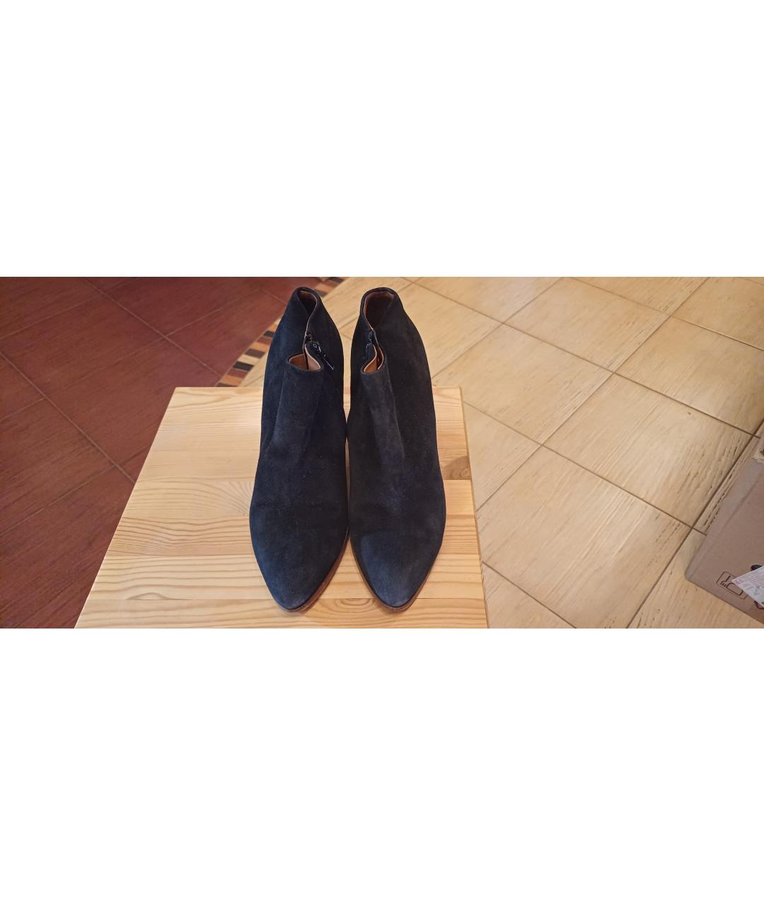 CELINE Черные замшевые ботильоны, фото 2