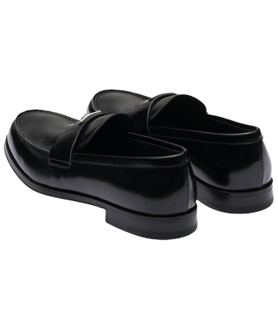 PRADA Черные кожаные лоферы, фото 3