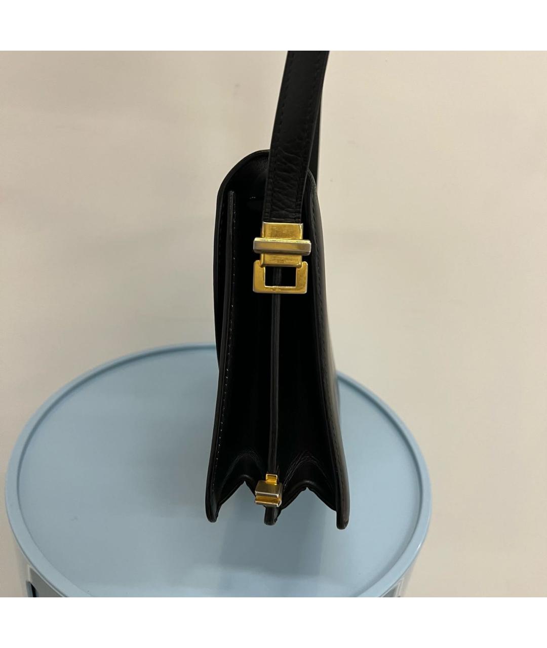 CELINE Черная кожаная сумка через плечо, фото 3