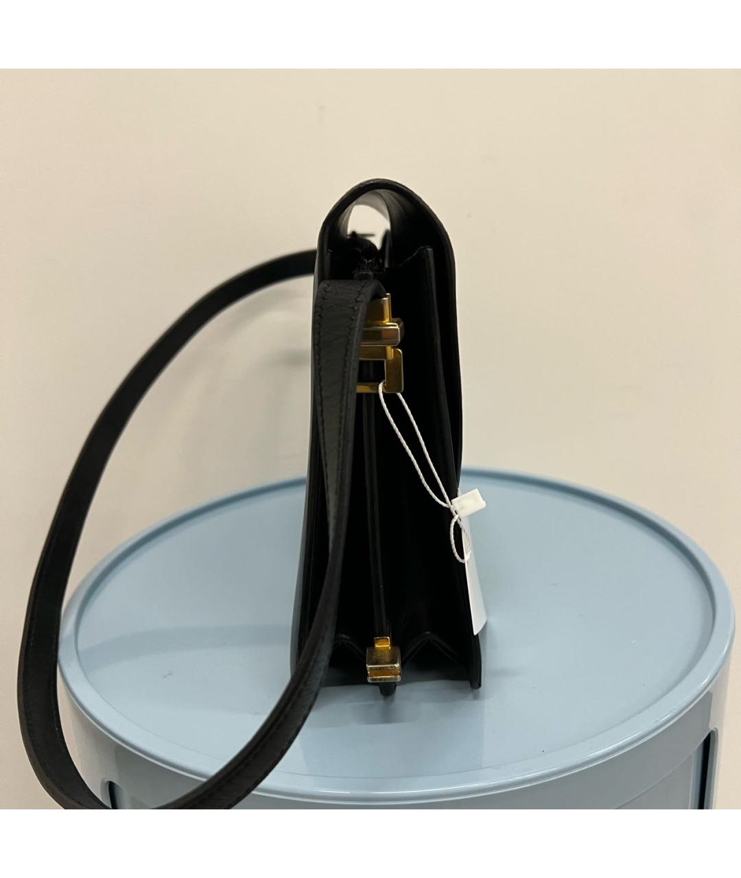 CELINE Черная кожаная сумка через плечо, фото 4