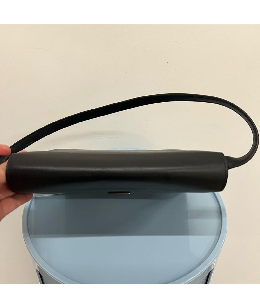 CELINE Черная кожаная сумка через плечо, фото 5