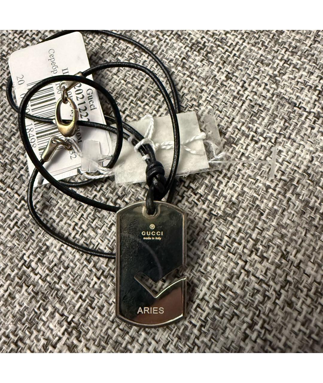 GUCCI Серебряная серебряная цепочка/подвеска, фото 4