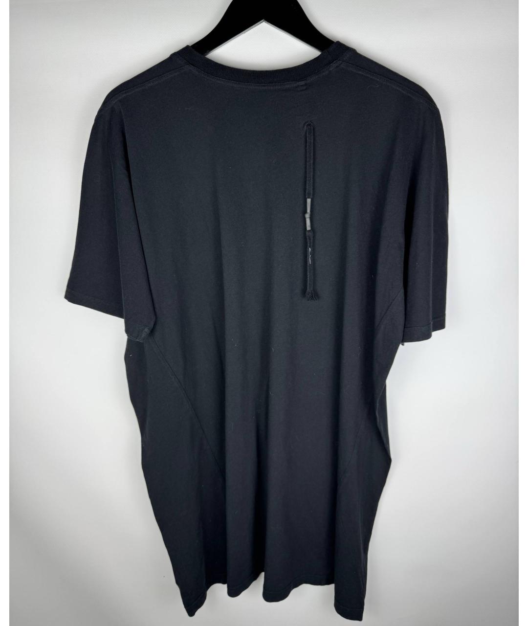 11 BY BORIS BIDJAN SABERI Черная хлопковая футболка, фото 2