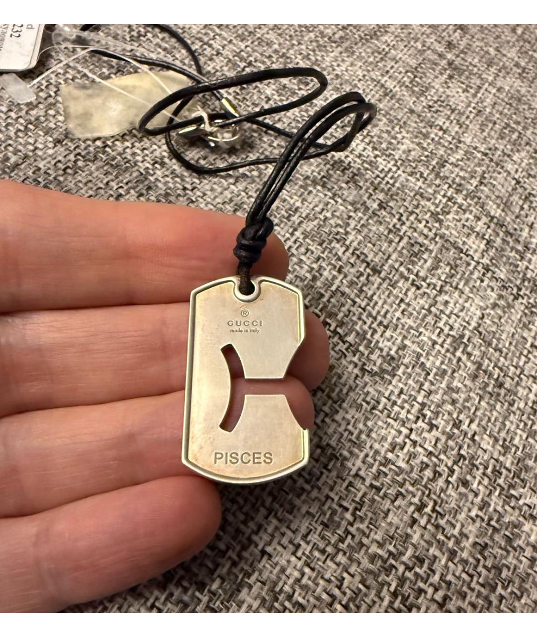 GUCCI Серебрянный серебряный кулон, фото 4