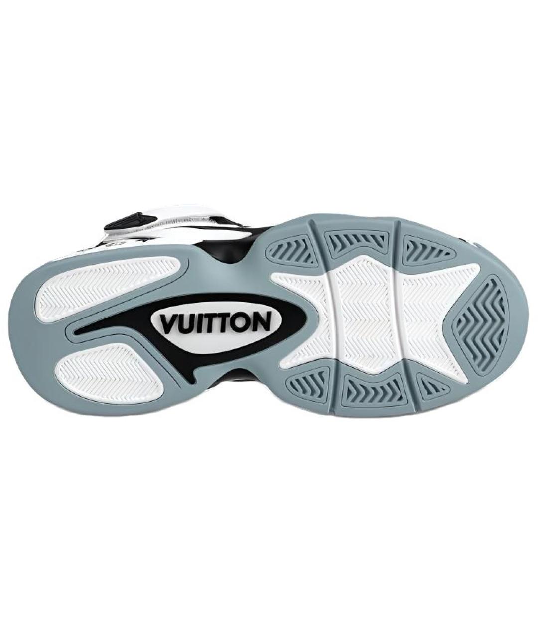 LOUIS VUITTON Белые кожаные высокие кроссовки / кеды, фото 5