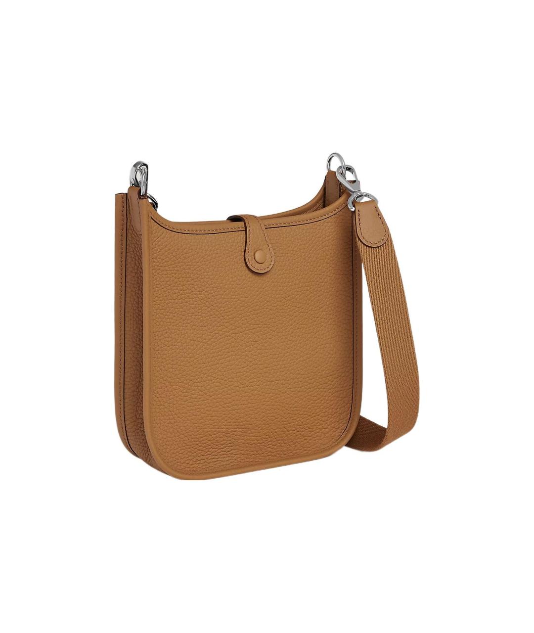 HERMES Коричневая кожаная сумка через плечо, фото 3