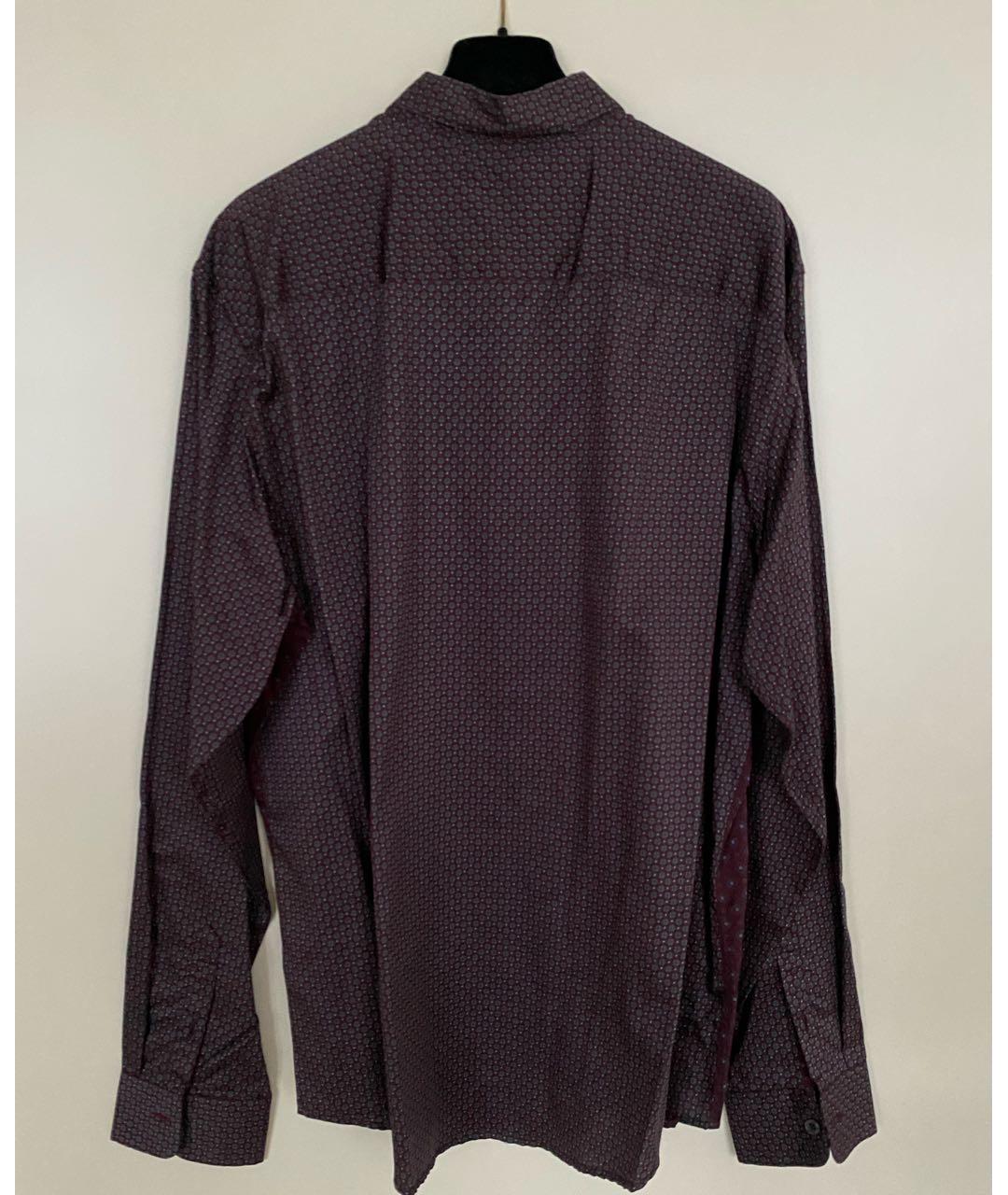 PAUL SMITH Бордовая хлопковая рубашка, фото 6