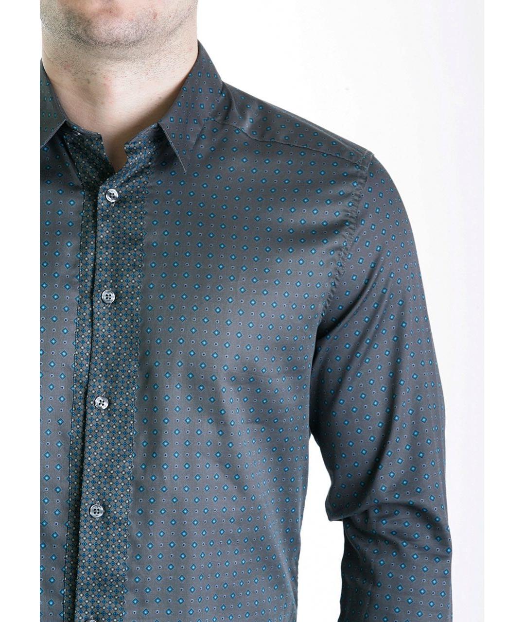 PAUL SMITH Антрацитовая хлопковая классическая рубашка, фото 5