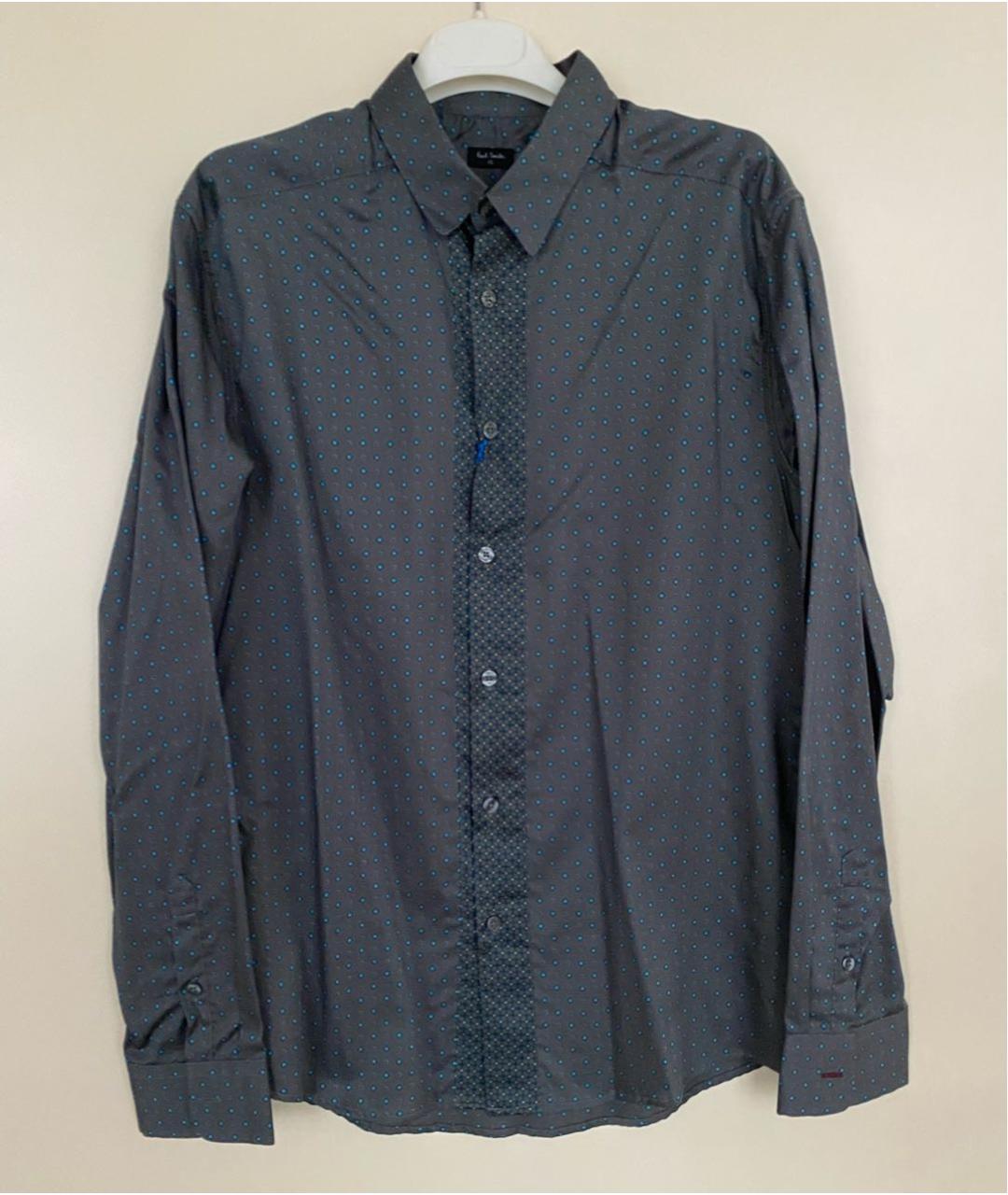 PAUL SMITH Антрацитовая хлопковая классическая рубашка, фото 9