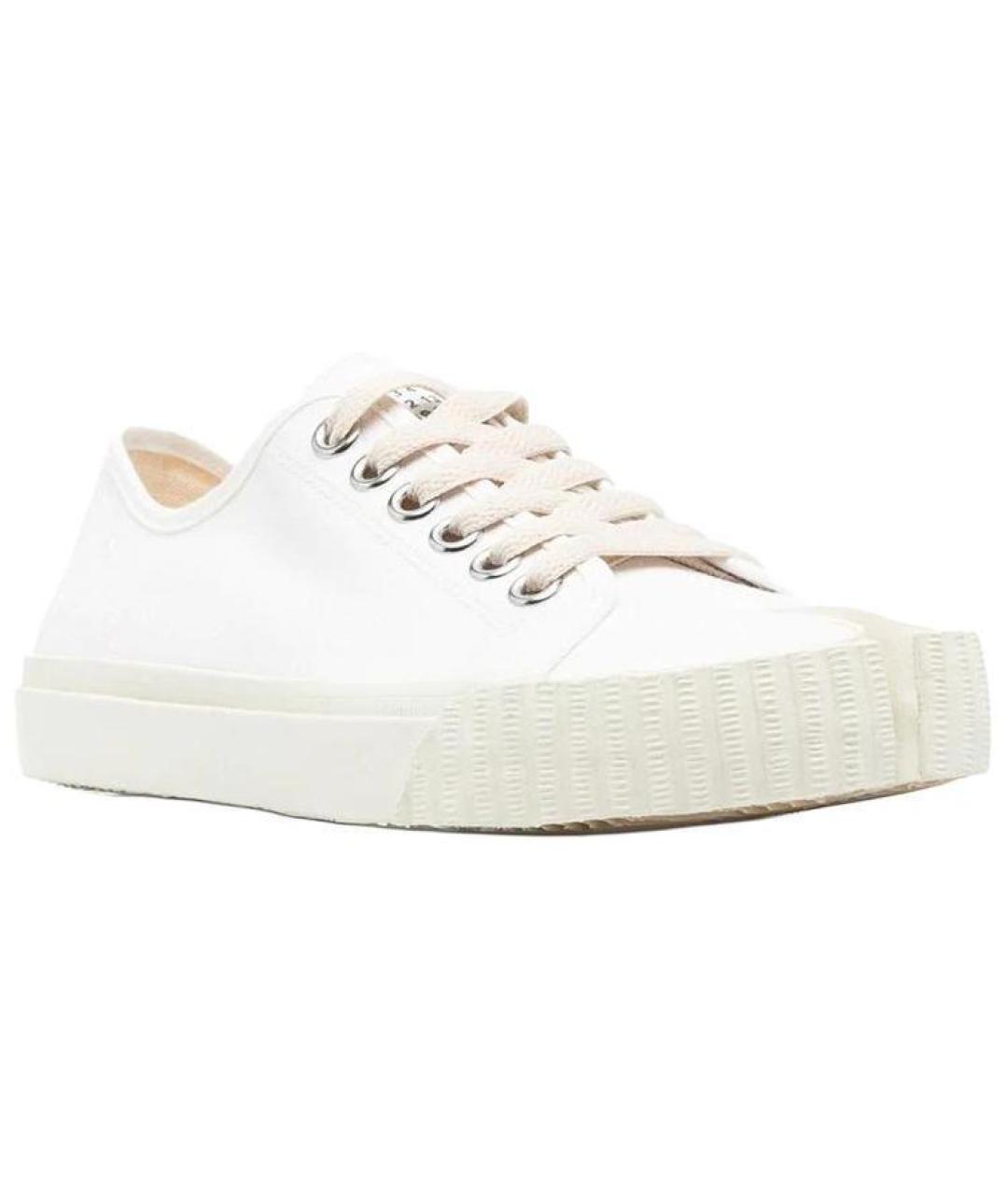 MAISON MARGIELA Белые текстильные кеды, фото 2