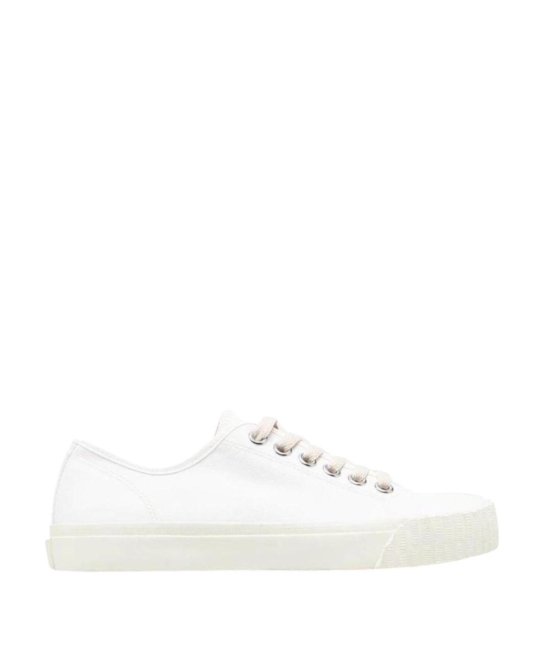 MAISON MARGIELA Белые текстильные кеды, фото 1