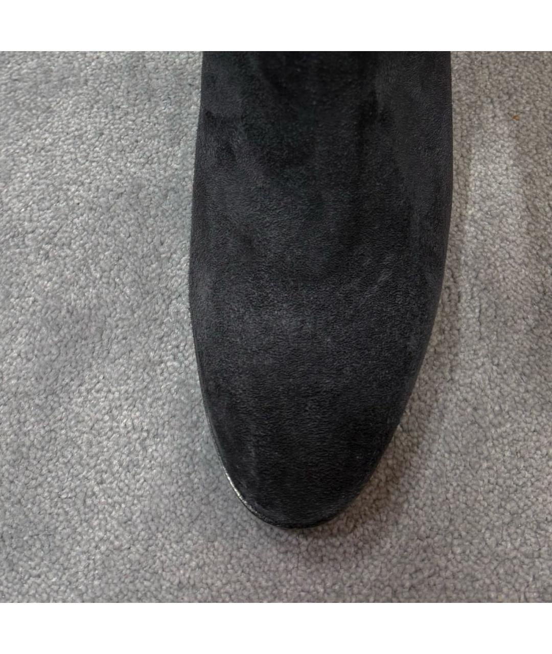 LORO PIANA Серые замшевые сапоги, фото 3