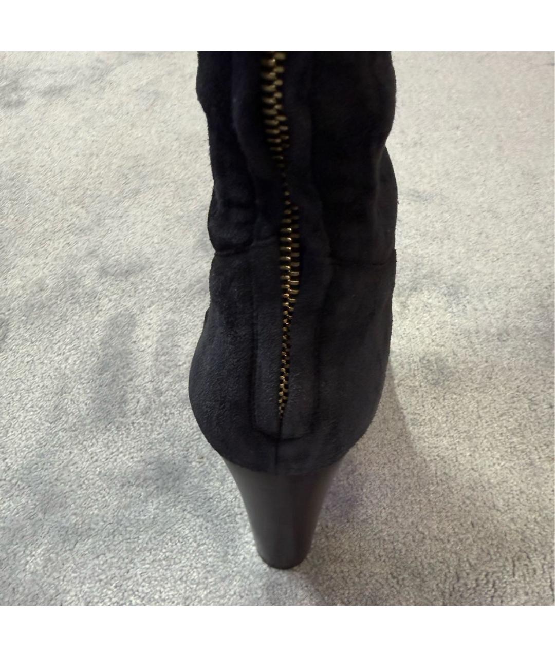 LORO PIANA Серые замшевые сапоги, фото 4