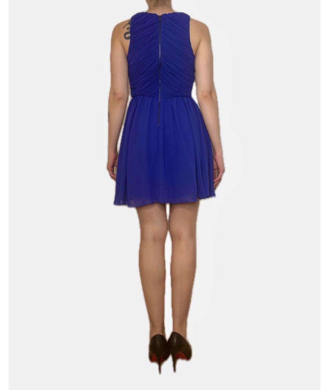 ARMANI EXCHANGE Синее полиэстеровое коктейльное платье, фото 4