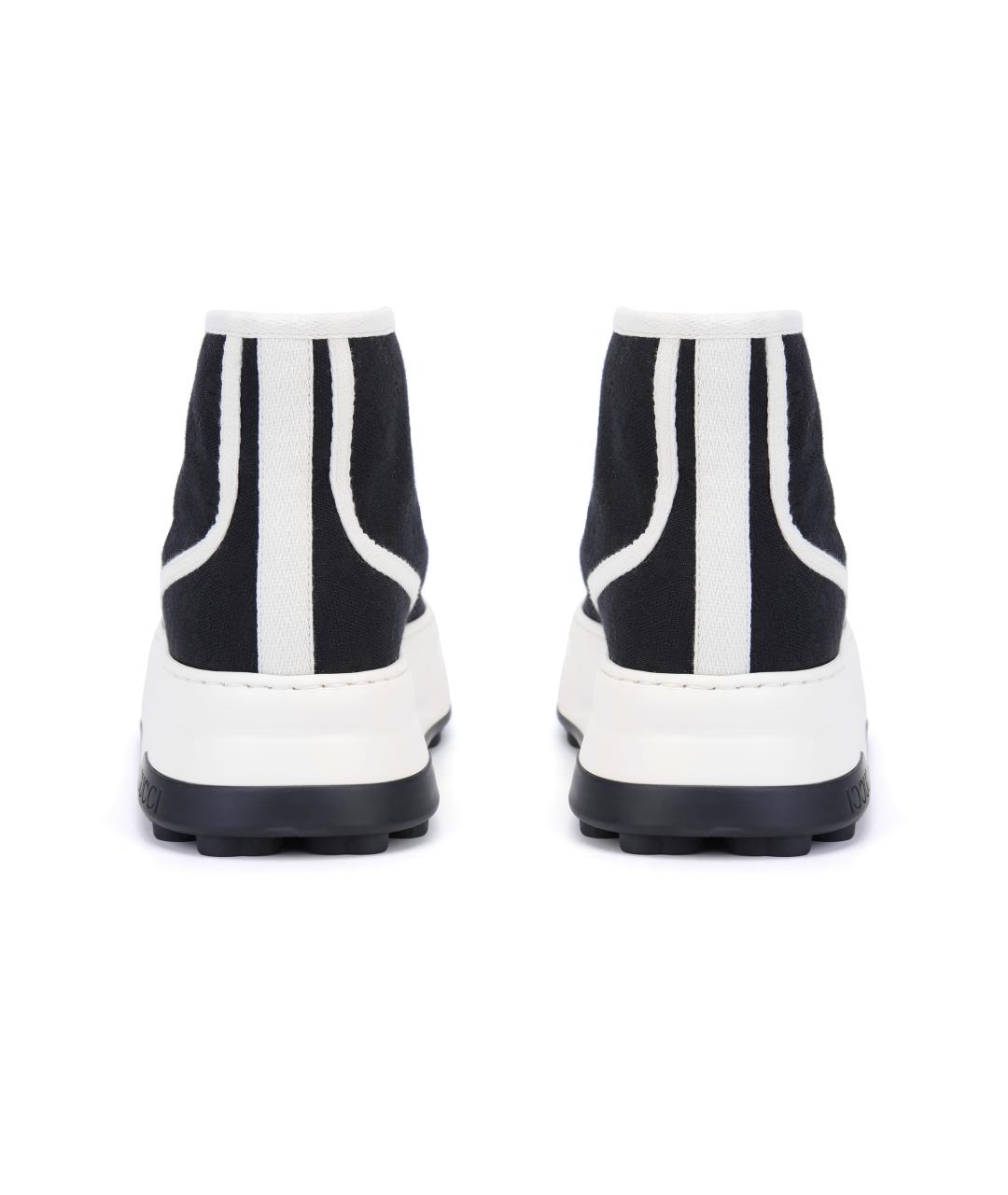 GUCCI Черные текстильные кеды, фото 4