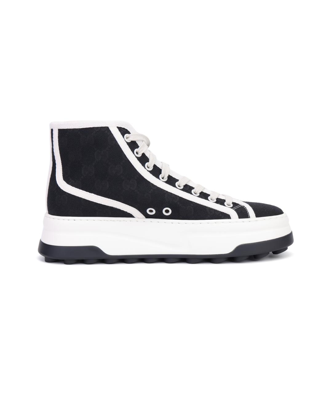 GUCCI Черные текстильные кеды, фото 6