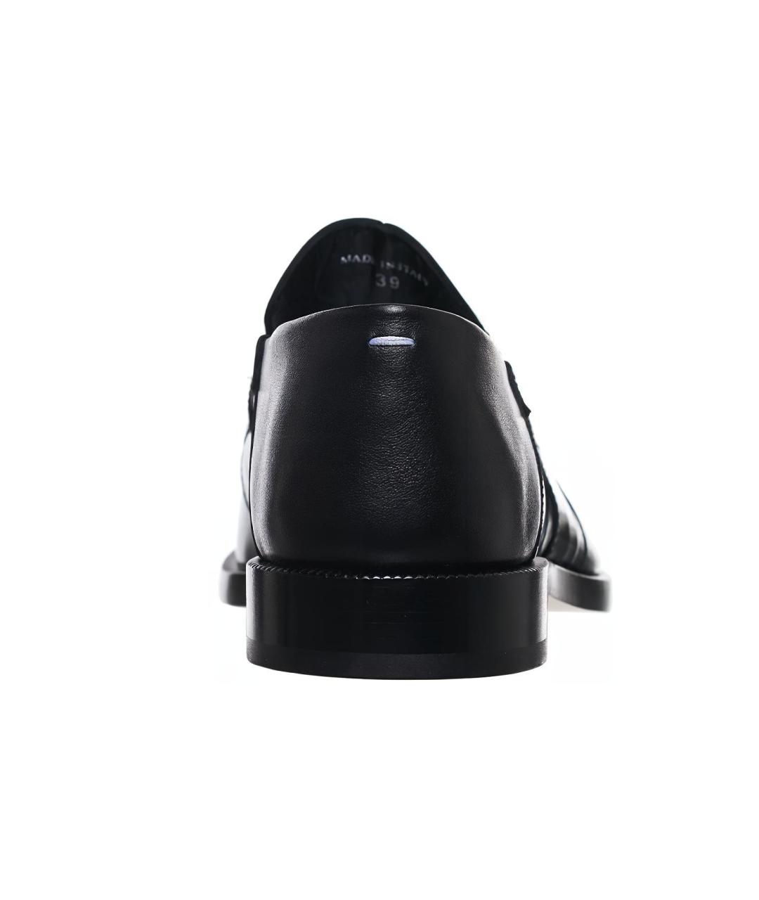 MAISON MARGIELA Черные кожаные лоферы, фото 5