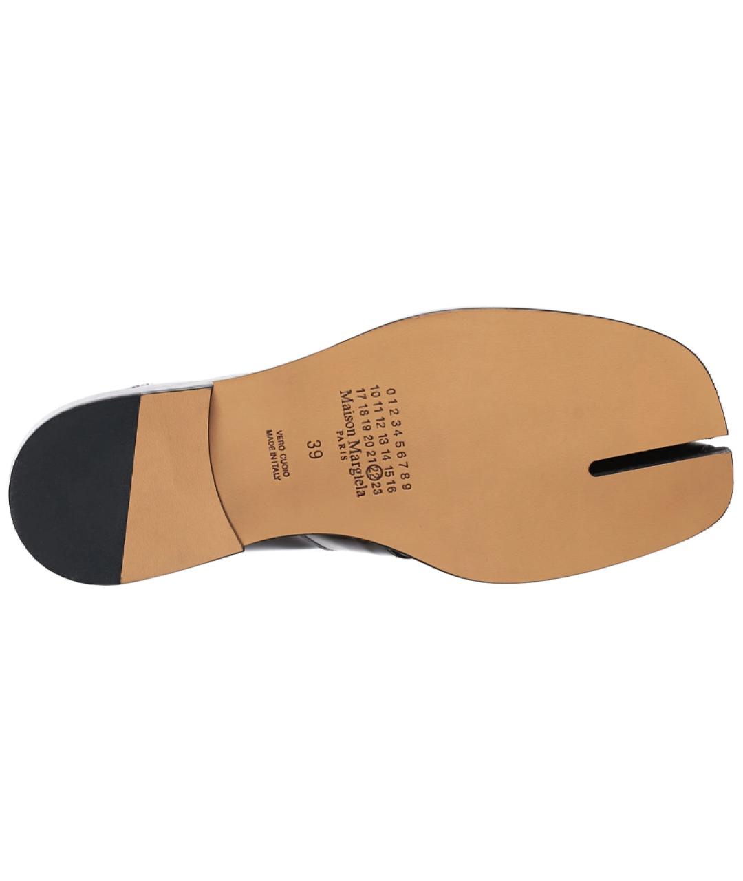 MAISON MARGIELA Черные кожаные лоферы, фото 6