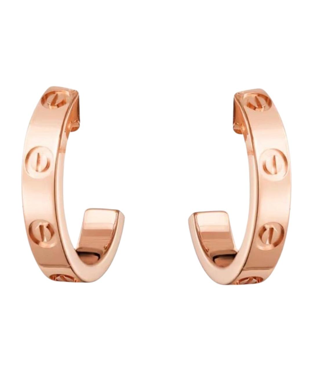 CARTIER Золотые серьги из розового золота, фото 1