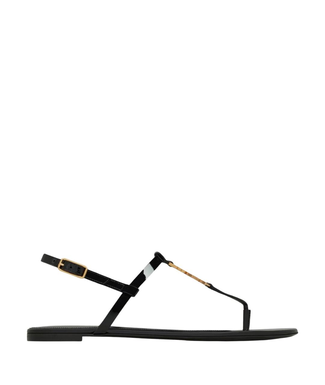 SAINT LAURENT Черные сандалии, фото 1