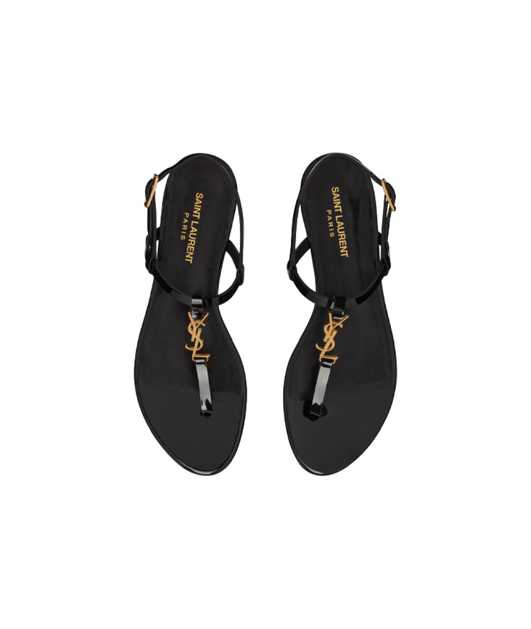 SAINT LAURENT Черные сандалии, фото 5