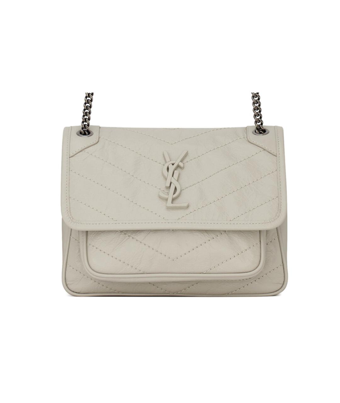 SAINT LAURENT Кожаная сумка через плечо, фото 2