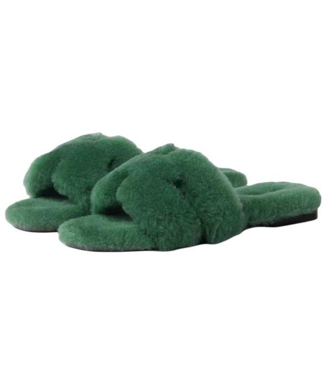 HERMES Зеленые сандалии, фото 3