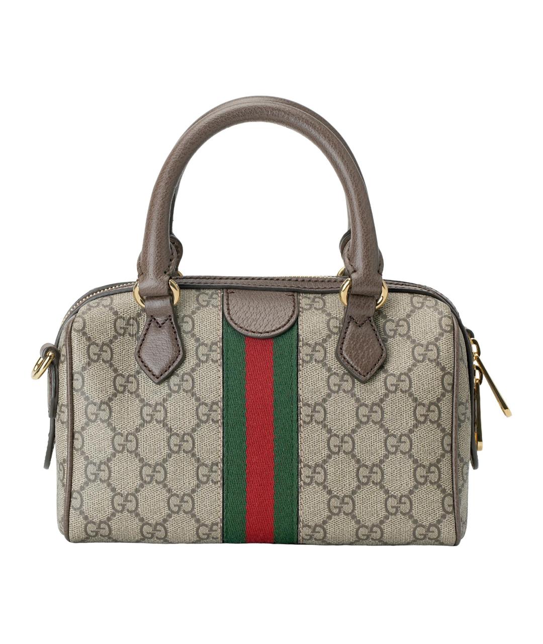 GUCCI Коричневая сумка с короткими ручками, фото 2