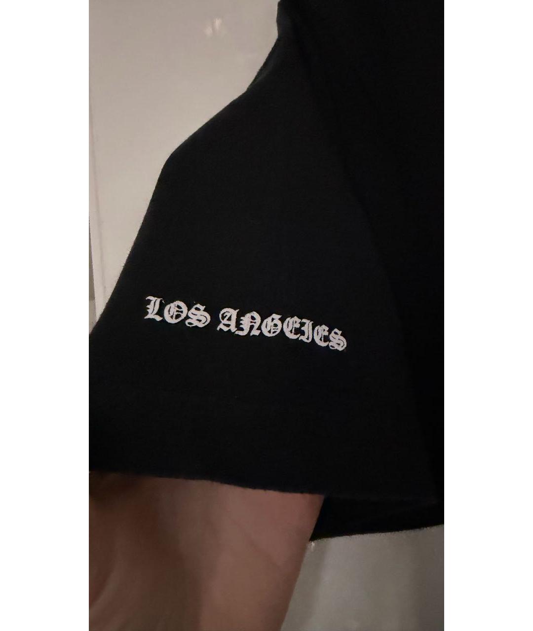 CHROME HEARTS Черная хлопковая футболка, фото 4