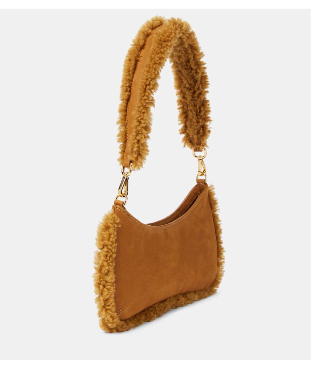 JACQUEMUS Коричневая кожаная сумка через плечо, фото 4