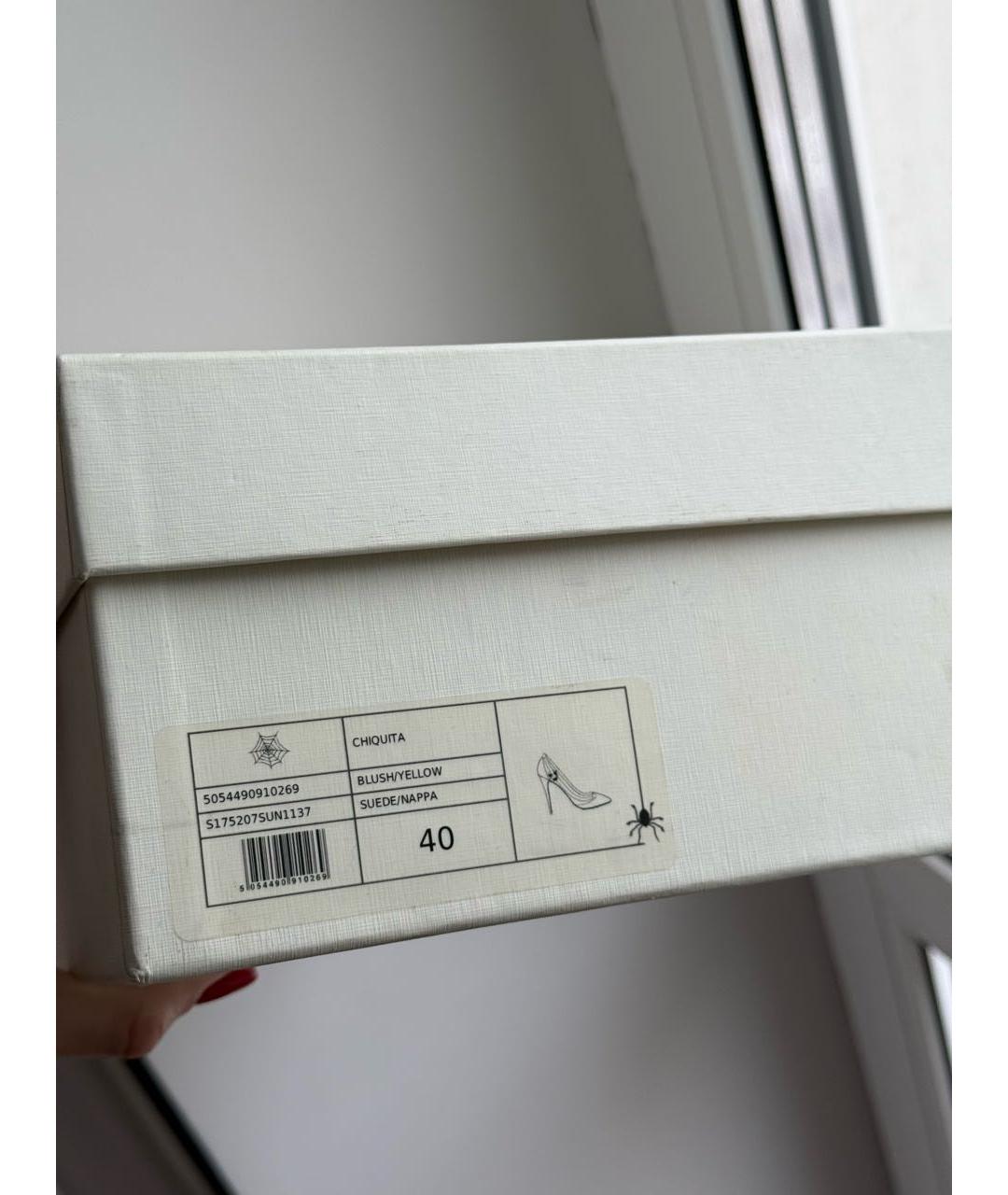 CHARLOTTE OLYMPIA Бежевые замшевые туфли, фото 8