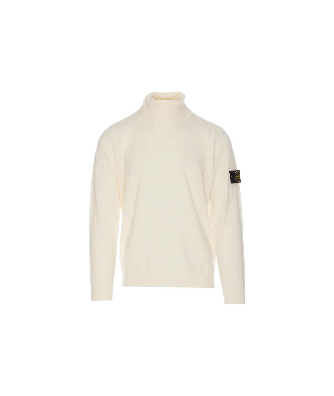 STONE ISLAND Белый джемпер / свитер, фото 6