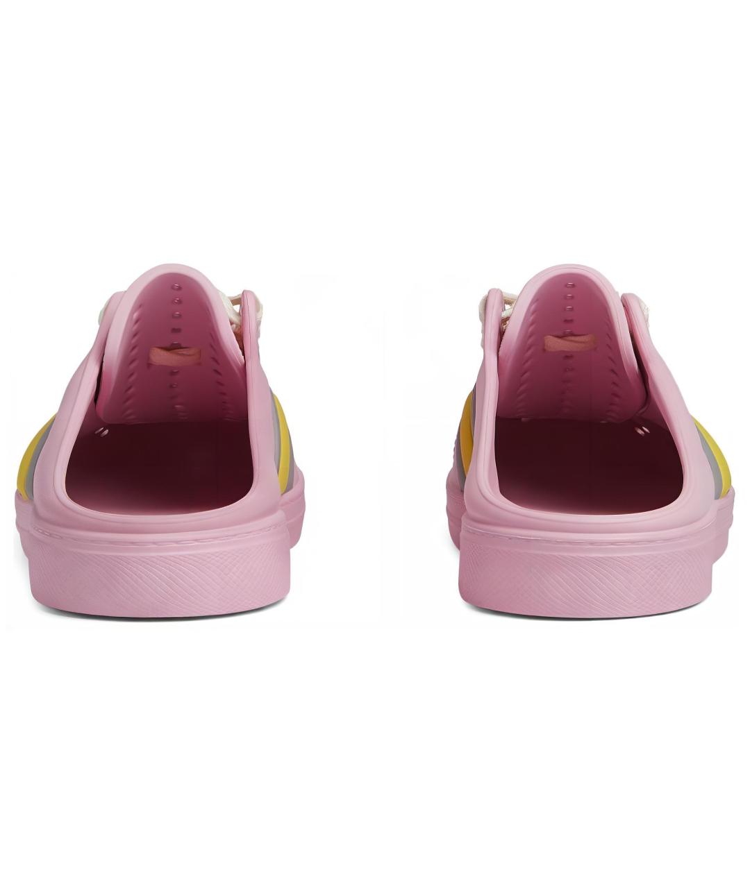 GUCCI Розовые резиновые мюли, фото 5