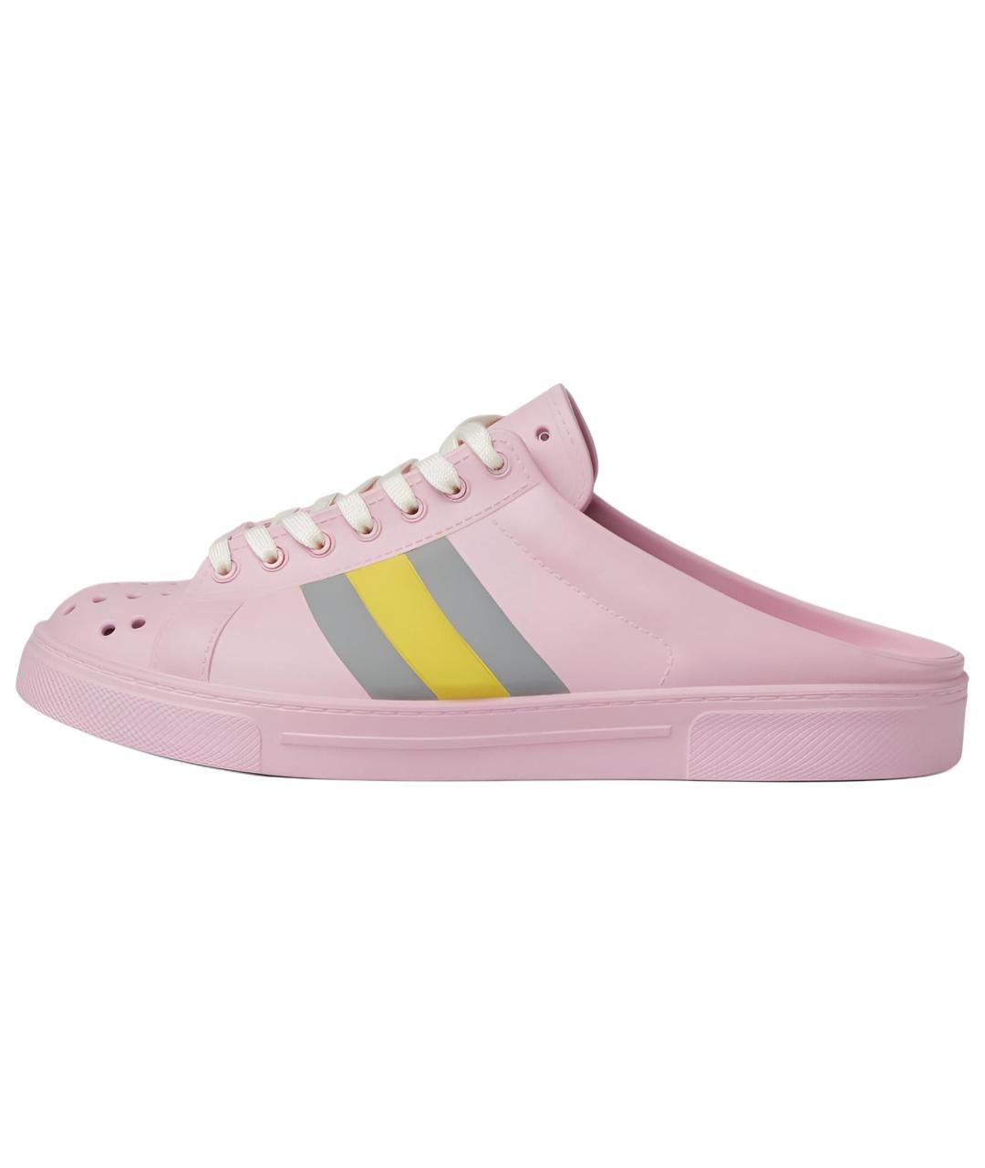 GUCCI Розовые резиновые мюли, фото 2