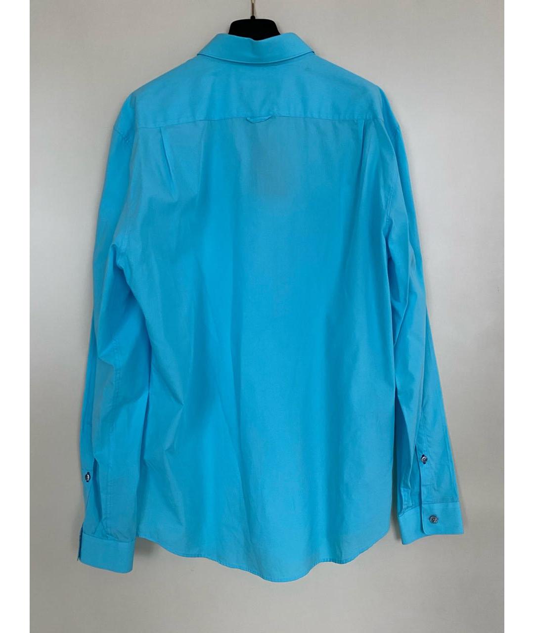 PAUL SMITH Голубая хлопковая классическая рубашка, фото 6