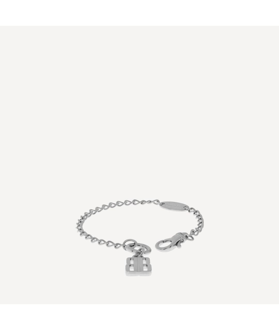 BALENCIAGA Серебрянный латунный браслет, фото 4