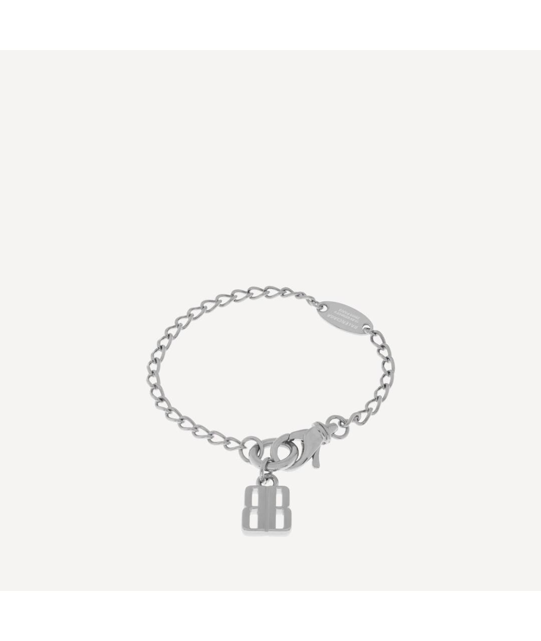 BALENCIAGA Серебрянный латунный браслет, фото 5