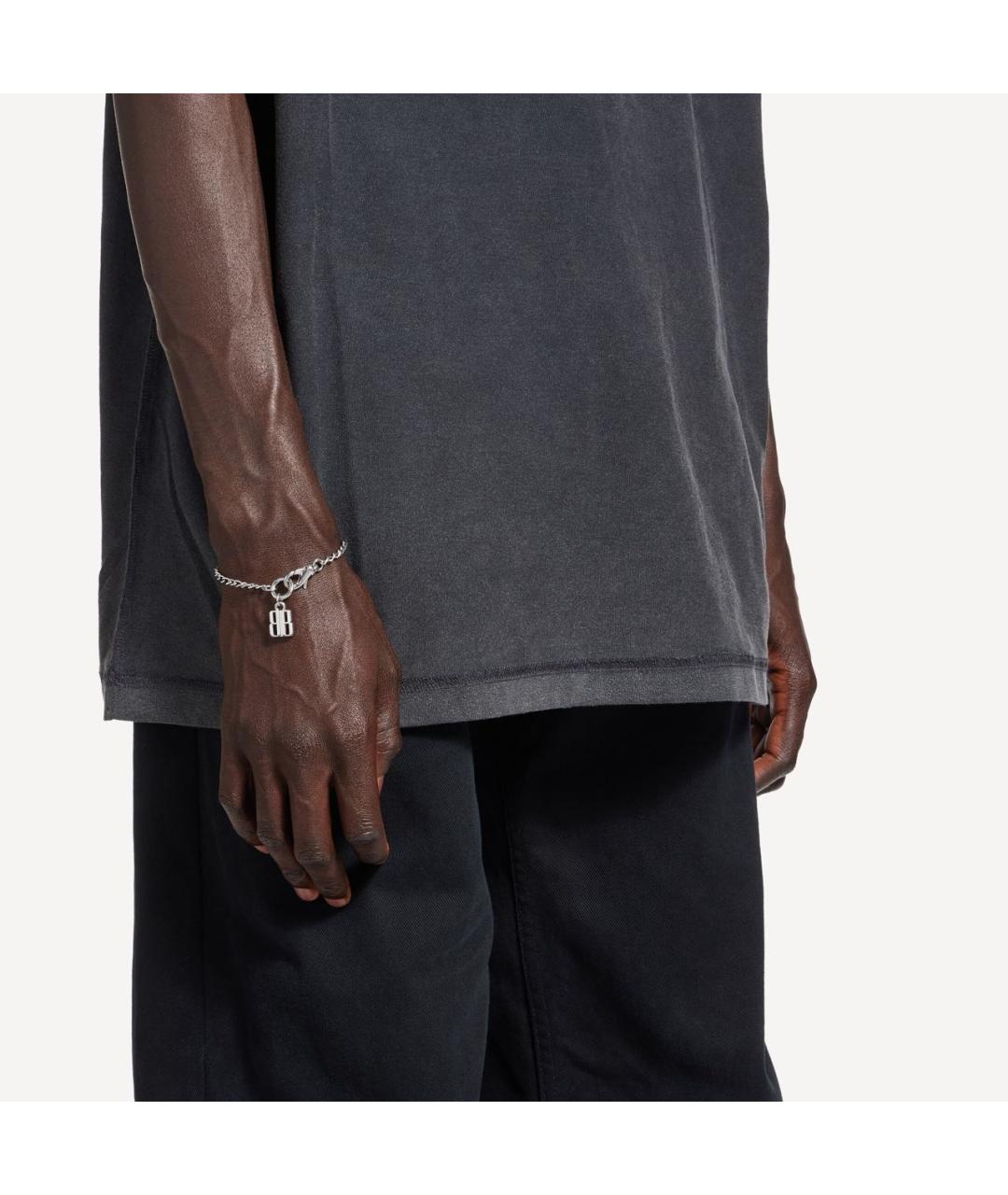 BALENCIAGA Серебрянный латунный браслет, фото 2